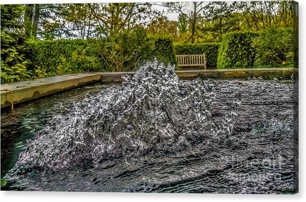 Water Canvas Print featuring the photograph Water in Motion by Christopher Lotito