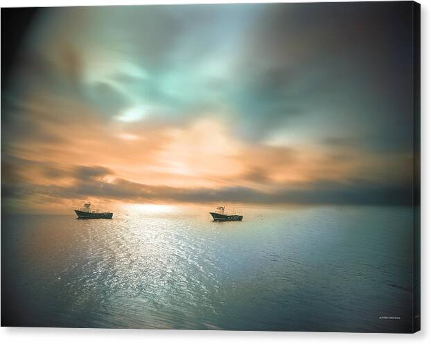 Seascape Photos Canvas Print featuring the photograph Pareja #2 by Alfonso Garcia