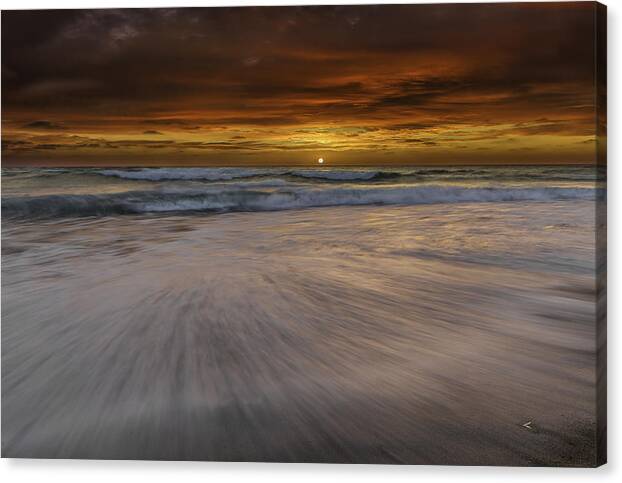 Beach Canvas Print featuring the photograph South Beach Color by Don Hoekwater Photography