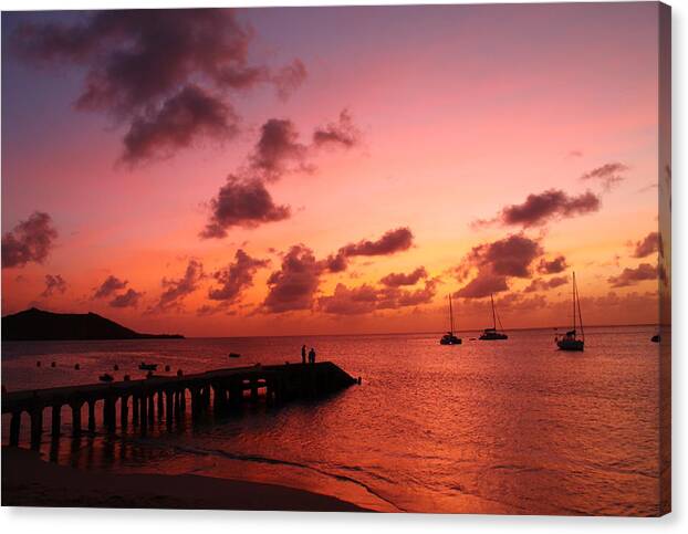 Sunset Canvas Print featuring the photograph Sunset #2 by Catie Canetti