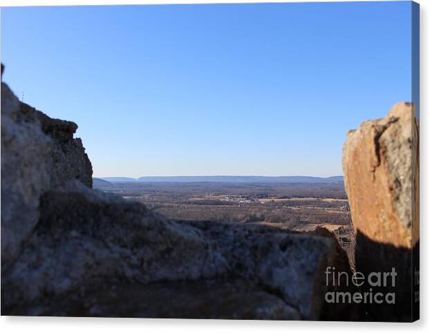 Stone Canvas Print featuring the photograph Beyond the Wall by Christopher Lotito