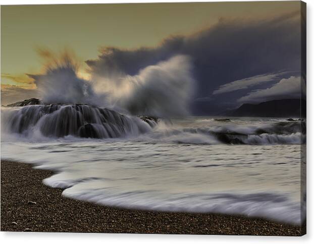 Bandon Canvas Print featuring the photograph Shelter Cove by Don Hoekwater Photography
