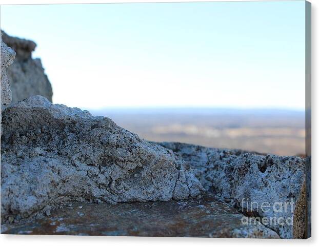 Stone Canvas Print featuring the photograph To the Horizon by Christopher Lotito