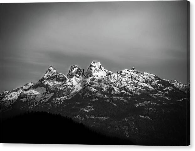 Mountains Canvas Print featuring the photograph Canadian Rockies by Eric Wiles