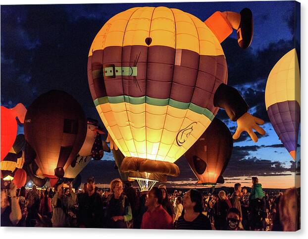 Hot Air Balloon Canvas Print featuring the photograph 2017 Abf 6 by Tara Krauss