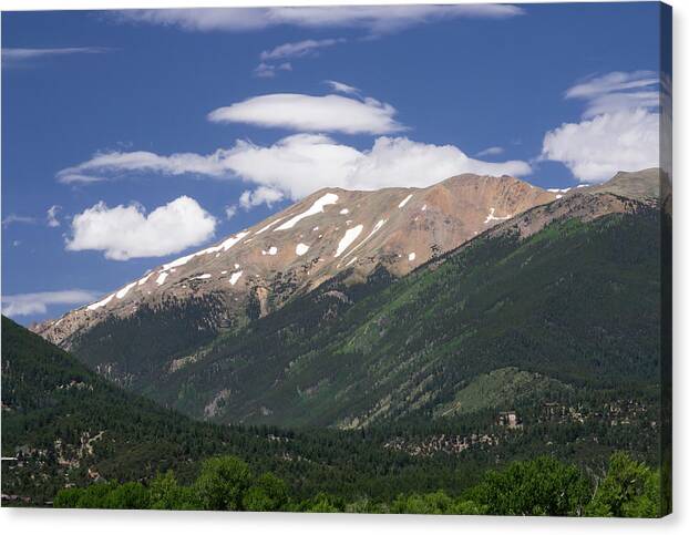 Colorado Canvas Print featuring the photograph BV Mountains by Tara Krauss