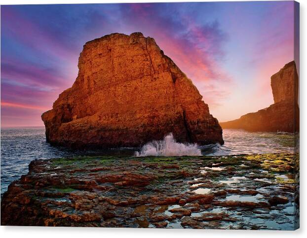 Sunset Canvas Print featuring the photograph Sunset at Devon by Eric Wiles