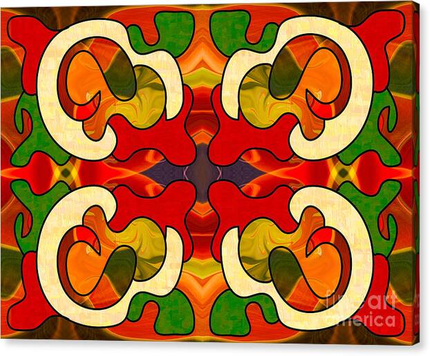 2015 Canvas Print featuring the digital art Specialized Suggestions Abstract Art by Omashte by Omaste Witkowski