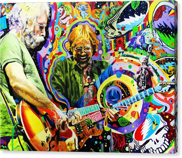 The Grateful Dead Canvas Print featuring the painting The Boys of Summer by Kevin J Cooper Artwork