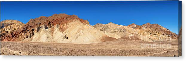 Valley Canvas Print featuring the photograph Artist' Palette pano #1 by Jane Rix