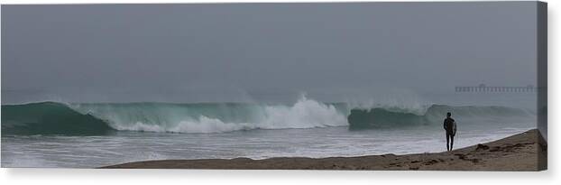 Surf Canvas Print featuring the photograph Surfs Up by Christy Pooschke