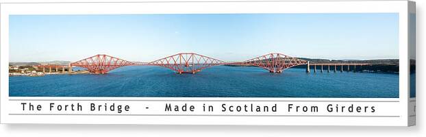 Forth Bridge Canvas Print featuring the photograph The Forth Bridge #1 by Max Blinkhorn