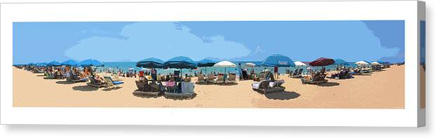 Beach Canvas Print featuring the photograph Beach time by Pete Rems