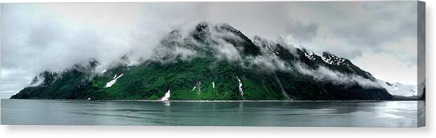 Alaska Canvas Print featuring the photograph Disenchantment Bay by David Andersen