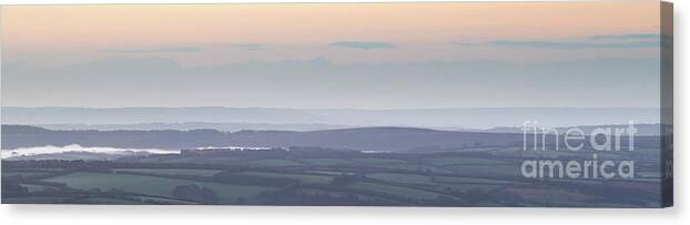Exmoor Canvas Print featuring the photograph Dunkery Hill Morning by Andy Myatt