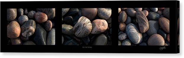 Lake Superior Canvas Print featuring the photograph On the Rocks by Doug Gibbons