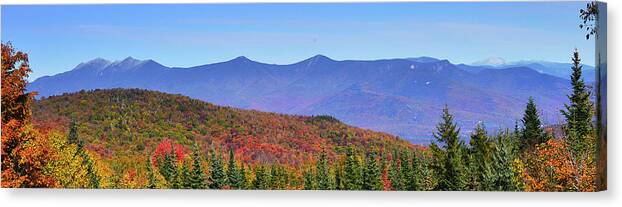 Franconia Ridge Canvas Print featuring the photograph Autumn View of Franconia Ridge by Ken Stampfer