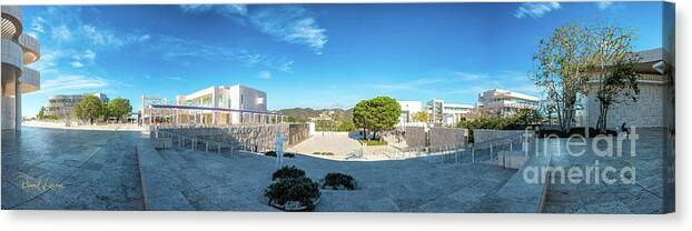 Brentwood Canvas Print featuring the photograph The Getty Center in Los Angeles by David Levin