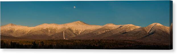 Mount Clay Canvas Print featuring the photograph The Presidential Range White Mountains New Hampshire by Brenda Jacobs