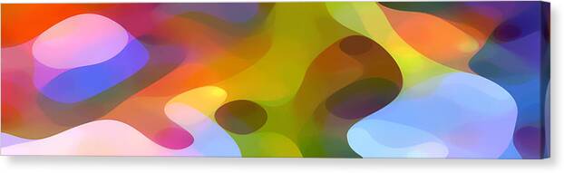 Bold Canvas Print featuring the painting Dappled Light Panoramic 2 by Amy Vangsgard