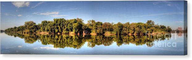Rva Canvas Print featuring the digital art South of the James by Kelvin Booker