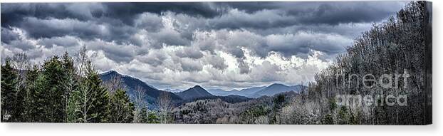  Canvas Print featuring the photograph Mountains 1 by Walt Foegelle