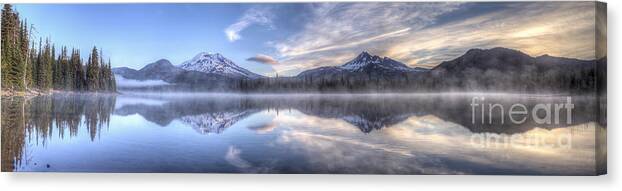 South Sister Canvas Print featuring the photograph Sparks Lake Splendor by Twenty Two North Photography