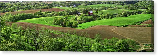 Photography Canvas Print featuring the photograph Spring In The Mississippi River Valley #1 by Panoramic Images