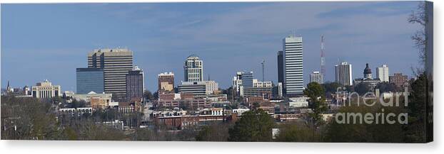 American Canvas Print featuring the photograph columbia SC pano by Ules Barnwell