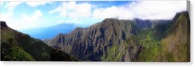 Hawaii Canvas Print featuring the photograph Beyond the Windmills by Kenneth Armand Johnson