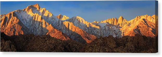 Range Of Light Canvas Print featuring the photograph Range of Light by Wasatch Light