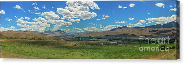 Fsalmon Canvas Print featuring the photograph Salmon Valley by Robert Bales