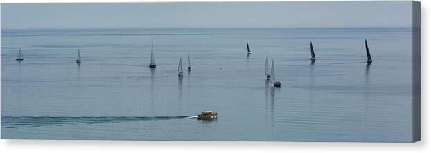  Canvas Print featuring the photograph Lake Michigan Zepher by Dan Hefle