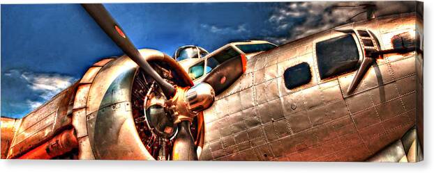 B-17 Canvas Print featuring the photograph B-17 Skin by Rod Melotte