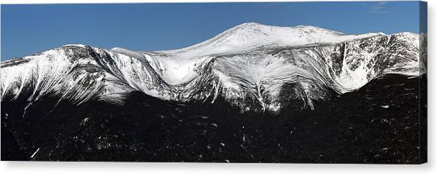 New Hampshire Canvas Print featuring the photograph Mount Washington East Slope Panoramic by Brett Pelletier