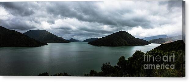 Charlotte Sound Canvas Print featuring the photograph Charlotte Sound panorama by Sheila Smart Fine Art Photography