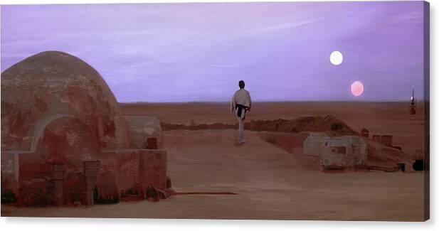 Luke Skywalker Tatooine Sunset by Mitch Boyce