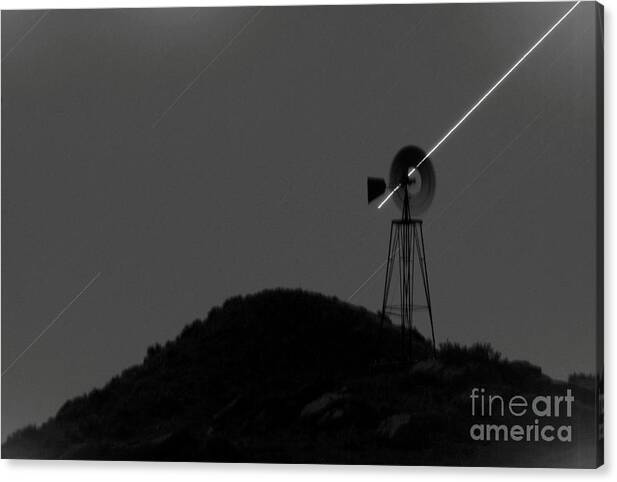 Star Canvas Print featuring the photograph Beam Me Up Scottie by Anthony Wilkening