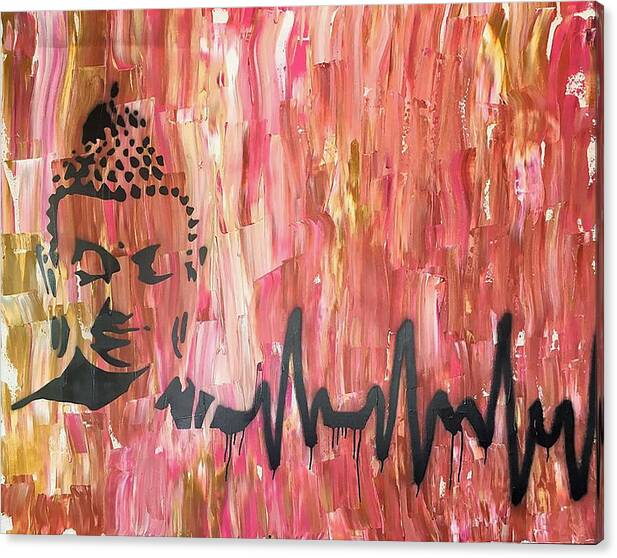 Buddha Canvas Print featuring the painting Everything is Energy by Jayime Jean