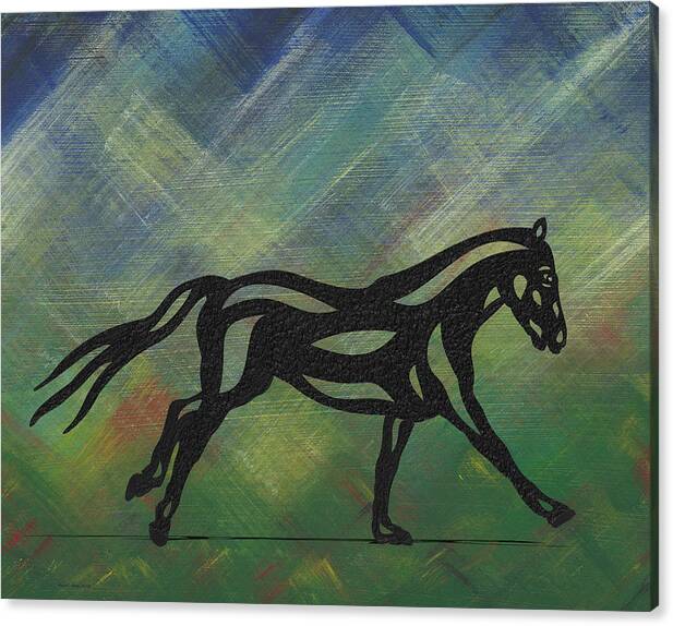 Clementine Abstract Horse Canvas Print Canvas Art By Manuel Sueess