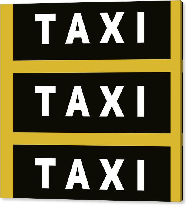  Canvas Print featuring the digital art Taxi by Sweet Charee
