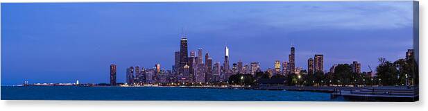  Chicago Canvas Print featuring the photograph Chicago Illinois Panorama by Twenty Two North Photography