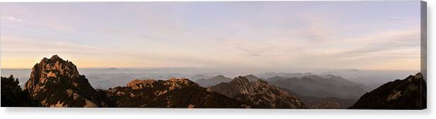 China Canvas Print featuring the photograph Huangshan Sunrise Panorama 2 by Jason Chu