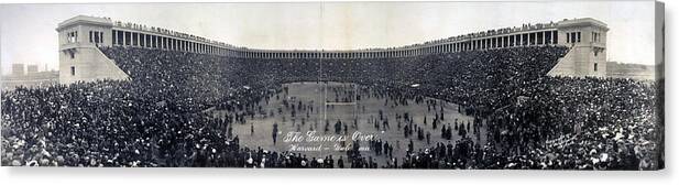 1910s Canvas Print featuring the photograph Football, The Game Is Over Panorama by Everett