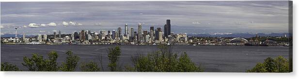 Seattle Canvas Print featuring the photograph Seattle at its Best by James Heckt