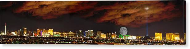 Las Vegas Canvas Print featuring the photograph The Strip by Ryan Smith