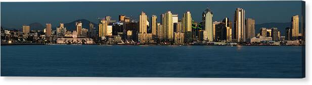 Golden Hour Canvas Print featuring the photograph Golden Skyline by Local Snaps Photography