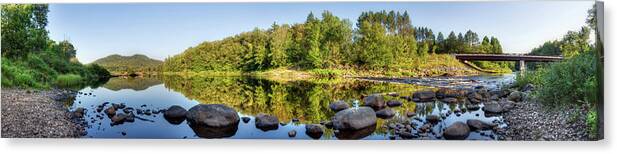 Canadian Lake Canvas Print featuring the photograph Canadian Lake by Nick Shirghio