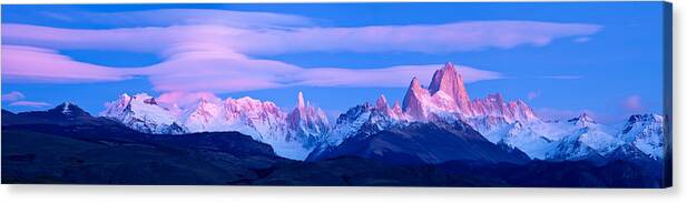 Photography Canvas Print featuring the photograph Lenticular Clouds And Pre-dawn Light by Panoramic Images