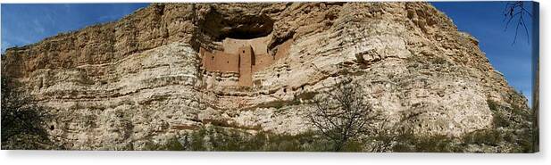 Sinagua Canvas Print featuring the photograph The Castle in the Cliff by Tiffany Noell